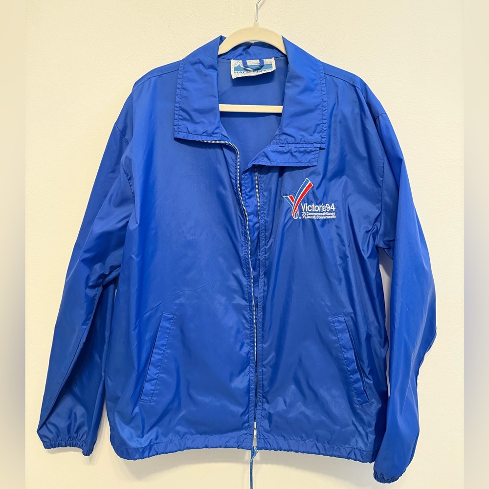 Vintage Blue Victoria 1994 Commonwealth Games Windbreaker